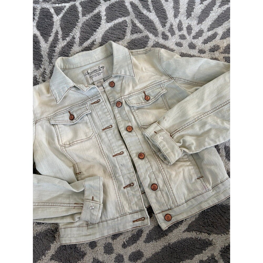 Light Wash American Rag Button Up Denim Jacket - Picture 2 of 3